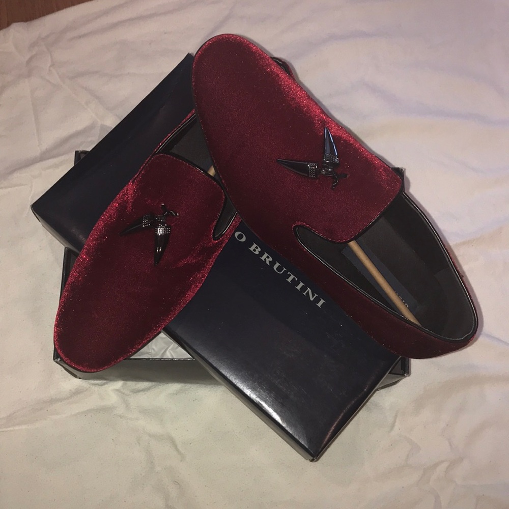 Burgundy Giorgio Brutini Loafers (Brand New)